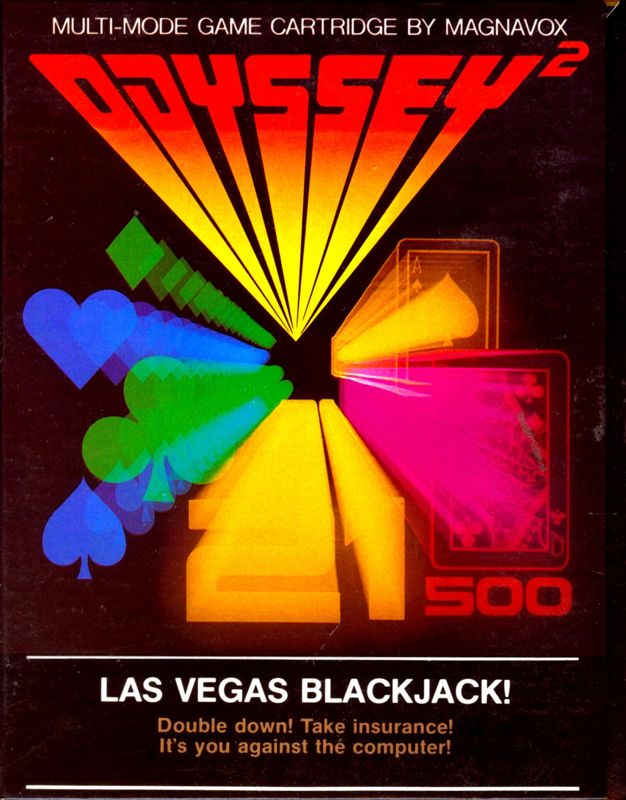 Las Vegas Blackjack box art for Odyssey 2
